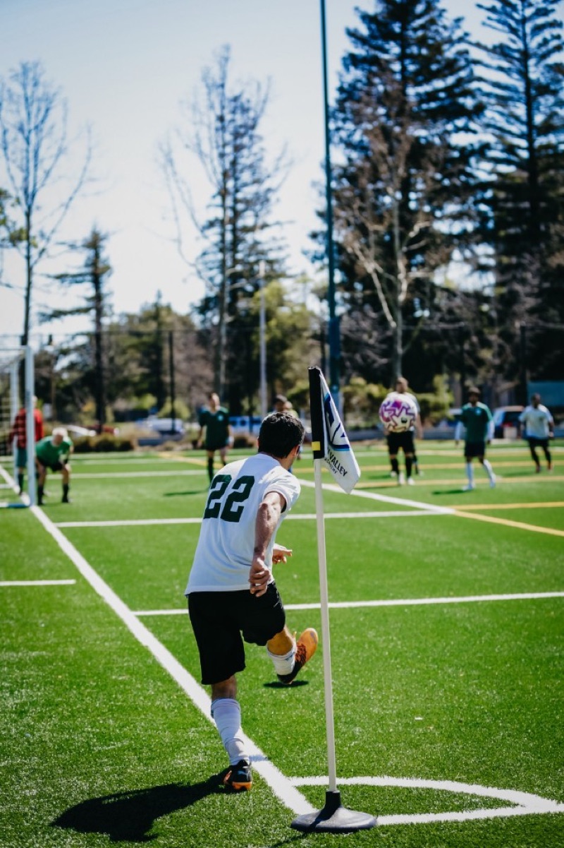 Corner kick during a PAASL game